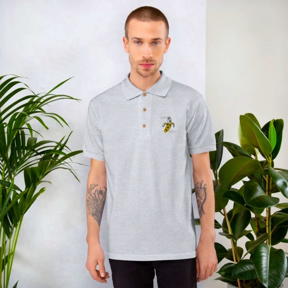 Embroidered "Filthy Rich Banana" Polo Shirt (Mens)